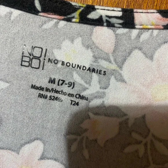 No Boundaries Black Floral Midi Dress - Picture 3 of 4